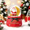 Caja completa Bola de cristal luminosa de Navidad al por mayor Bola de cristal de Papá Noel y muñeco de nieve Regalo navideño Bola de cristal de Navidad