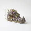 Grifo de producción de resina y cristal natural adornos adornos plantas verdes escritorio oficina hogar estatua decoración