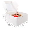 En Stock Caja para pastel con ventana transparente estilo europeo Amazon superventas caja hexagonal para pastel oferta especial caja de embalaje de papel