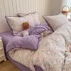 Juego de Ropa de Cama de Cuatro Piezas para Primavera/Verano 2026: Funda de Edredón con Borde de Concha de Hilo de Bouclé Clase A, Sábana Plana y Sábana Ajustable