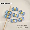 Acrílico Dibujo Animado Lazo Cara Sonriente Flor DIY Hecho a Mano Joyería con Cuentas Cadena para Teléfono Colgante para Bolso Materiales Accesorios Cuentas