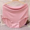 Ropa interior modal extragrande de color sólido para chicas gorditas Calzones de cintura alta para mujer Obesidad Talla grande para chicas gorditas