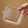 Caja Transparente para Pastel, Caja de Empaque para Pastel Rebanado, Lonchera para Postre de Crema, Caja para Hamburguesa, Mousse de Mil Capas para Hornear al por Mayor
