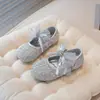 Zapatos de Princesa para Niñas 2026 Nuevo Estilo Zapatos de Cristal para Niños Zapatos de Piel para Niñas Primavera/Verano Suela Suave Bebé Hermosos Zapatos Individuales