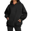 Sudadera con capucha de hombros caídos extragrande europea y americana de Amazon Estación Independiente Comercial Sudadera con capucha gruesa de otoño para mujer