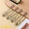 Tenedores de plástico desechables estilo americano para pastel, cucharas para postre y helado, cucharas para sundae, engrosadas y empaquetadas individualmente