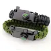 Corda de Paraquedas Paracord de Sete Fios Pulseira de Paracord Fivela Multifuncional para Pesca ao Ar Livre Corda de Mão de Sobrevivência Aventura na Natureza Montanhismo