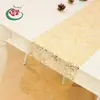 Passadeira de mesa francesa simples e moderna transfronteiriça em malha dourada passadeira de mesa de Natal decoração de banquete de feriado de casamento