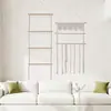 Suporte de armazenamento para presilhas de cabelo Estilo Boêmio Organizador de armazenamento de colares, tiaras e presilhas de cabelo Cabide Cabide de parede para quarto infantil Decoração de parede
