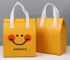 Bolsas Desechables de Tela No Tejida con Papel de Aluminio para Llevar y Aislamiento para Té de Burbujas, Café y Bebidas; Bolsas de Empaque Tote para Té con Leche y Pastel en Stock