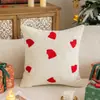 Funda de Almohada Bordada de Navidad Nueva Transfronteriza Felpa Cojín Decorativo Navideño para Sofá Sala de Estar Almohada de Año Nuevo