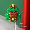 Decoração de Bolo de Natal para Celebridade da Internet 2025 Sino Papai Noel Boneco de Neve Decoração de Sobremesa de Confeitaria Plug-in