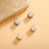 Aretes Transfronterizos de Cobre y Circonia 4-8 mm Modernos y Elegantes Aretes Clásicos con Personalidad para Mujer Aretes con Aguja de Plata 925 Venta al por Mayor
