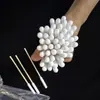 Cotonete para Limpeza de Orelhas de Pet Cabeça Única Cabeça Grande Limpeza e Limpeza de Ácaros de Olho e Orelha de Gato e Cachorro Cotonete Estendido