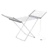 Secador de ropa eléctrico de temperatura constante para el hogar, tendedero plegable de aleación de aluminio con alas en forma de ala, tendedero móvil multifuncional