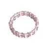 Pulsera de Perlas con Cuentas de Palomitas Estilo Nuevo Cristal Glaseado Cristal de Fresa Temperamento Pulsera de Perlas de Fragancia Pequeña Lujo Ligero Nicho Alta Gama