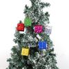 Decorações de Natal Mini Laser Caixa de Presente Pingente Árvore de Natal Pequena Sacola de Presente Acessórios Pingente Caixa de Presente de Espuma