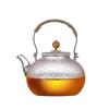 Tetera de vidrio martillado resistente a altas temperaturas, estufa eléctrica de cerámica para hervir té, tetera con mango de cobre, tetera para hacer té, juego de té adecuado