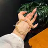 Pulsera de Cristal Amarillo Citrino Pixiu de la Torre Dorada del Atardecer para Mujer - Pulsera de Atracción de Riqueza y Giro de la Fortuna