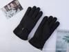 Luvas Quentes Femininas Outono e Inverno Estilo Coreano À Prova de Frio Espessas Antiderrapantes para Andar de Bicicleta Poliéster Forradas com Lã para Estudantes Andar de Elétrico Xinji