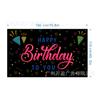 Cortina Negra Dorada Popular Transfronteriza para Fiesta de Cumpleaños Soportes para Banderines Personalizados Diseño de Imagen Tela de Fondo para Fiesta Venta al por Mayor