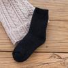 Calcetines de lana para hombre, de invierno, hasta media pantorrilla, con forro polar, gruesos y cálidos, para calentar los pies, calcetines de toalla de cachemir cálidos, calcetines largos de felpa.