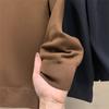 ¡Gabinete 399! Mezcla de Algodón y Lana + Compuesto de Terciopelo Austriaco! Sudadera de Polar de Color Puro Versátil de Cuello Alto Medio para Hombre