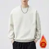 Sudadera pullover casual deconstruida estilo americano primavera/otoño 2026, sudadera de manga larga con cuello redondo de moda para hombre, venta al por mayor