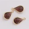 Accesorios para Joyería DIY Colgantes de Vidrio con Borde de Cobre Pasadores Accesorios para el Cabello Aretes Materiales para Ropa Colgantes Dijes