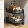 Prateleira de armazenamento para mesa, organizador multifuncional para bancada de cozinha, caixa de armazenamento para sachês de chá e lanches para mesa de jantar, porta-copos para mesa
