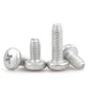 Tornillos Autoperforantes de Cabeza de Cruz Triangular Dacromet con Bloqueo Automático Gb6560 Tornillos de Bloqueo de Cabeza Redonda M3M4M5M6