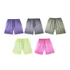Pantalones Deportivos de Fitness Sueltos para Hombre de Verano Color Sólido Simples Shorts de Rizo para Correr 300G Algodón Puro Shorts Retro