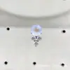 Liga de Titânio Astmf-136 Pedra da Lua Sorvete G23 Titânio Rosca Interna Brinco de Lábio Piercing Joia para Piercing Cabeça