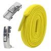 Hebilla de Cordón Elástico Perezoso de 8 mm Sin Atar Cordón de Zapato Elástico de 8 mm de Ancho para Hombres y Niños Sujetador Sin Atar