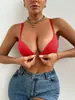 Tiro Único e Múltiplo Transfronteiriço Europeu e Americano Amazon TEMU Shein Fivela Frontal Roupa Íntima Anti-Queda Bojo Fino Sutiã Costurado Feminino