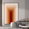 Pintura Decorativa Minimalista Moderna para Quarto Espaço Hierárquico Pintura Pendurada Estereoscópica Abstrato Geométrico Murais de Fundo para Sala de Estar Corredor