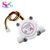 Sensor de Flujo de Agua Hall Interfaz G1/4 para Dispensador de Agua y Purificador de Agua, Medidor de Flujo de Agua Rosca Externa de 2 Puntos para Uso en Máquina RO