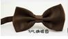 Em estoque gravata borboleta masculina de seda de cor sólida casual formal estilo coreano vermelho preto gravata borboleta logotipo atacado