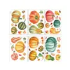 Adesivos Estáticos Personalizados de Ação de Graças, Adesivos de Janela Dupla Face de Abóbora de Outono, Adesivos de Janela para Decoração de Cena em Vidro