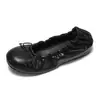 Zapatos Planos Casuales para Mujer, Mocasines Slip-On, Zapatos de Maternidad de Suela Suave, Zapatos de Cuero de Moda Versátiles, Zapatos Individuales con Lazo