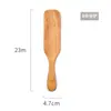 Madeira de acácia estilo europeu espátula de cabo longo teca utensílios de cozinha conjunto de cinco peças espátula para molho espátula para mexer salada espátula espátula de madeira