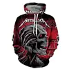 Halloween Noite de Natal Grito Pulôver Masculino Gola Redonda Estampa 3D Casual Outono Moletom com Capuz Fabricantes Diretos