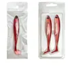 Isca afundante cor de pé de pato tubo colorido cavala cauda em T isca macia PVC oco tubo colorido peixe macio simulado pesca em água salgada robalo