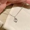 Collar Dinámico de Corazón en Plata de Ley S925 para Mujer, Estilo Vintage con un Toque de Lujo, Diseño Exclusivo, Cadena para la Clavícula, Popular en Xiaohongshu