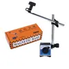 Accesorios para base de medidor magnético base de medidor magnético CZ dial universal indicador de dial mecánico indicador de dial magnético juego con ajuste fino taller