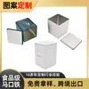 Caja de té pequeña personalizada dorada, lata cuadrada de hojalata para té, caja de embalaje de metal para té negro, té verde y té blanco