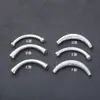 Plata de Ley S925 Tubo de Plata Martillado Hecho a Mano Codo Asimétrico Cuerda de Cuentas DIY para Collar Pulsera Accesorios de Plata
