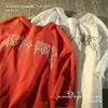 Camiseta de Manga Corta Retro Americana Creativa de 180g Transfronteriza Tallas para Hombre y Mujer Verano Suelta de Algodón