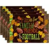 Amazon Halloween Acción de Gracias Manteles Individuales Calabaza Hoja de Arce Manteles Individuales Pavo Otoño Decoración de Mesa Manteles Individuales Resistentes al Calor