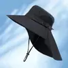 Sombrero de Sol para Exteriores de Verano, Sombrero Anti-UV, Sombrero de Senderismo de Ala Ancha, Sombrero de Pescador, Logo Personalizado